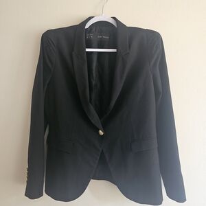 Zara Black Tailored Blazer for Formal Occasions